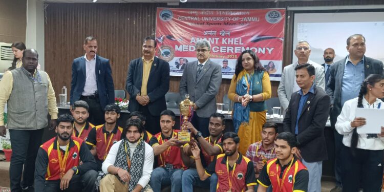 Chief Secretary awards medals at Anant Khel 2025, Central University Jammu