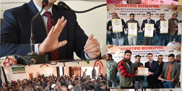 Agri deptt organizes two-day awareness prog on “Scientific Beekeeping” at Kulgam.