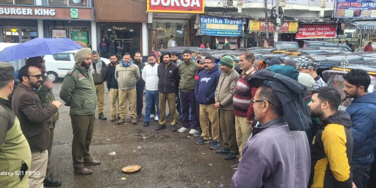 Special drive conducted in Katra to reinforce compliance with MV Act