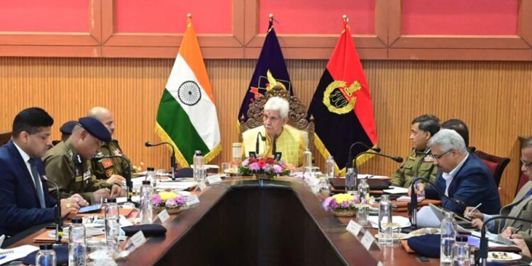 Lieutenant Governor chairs high-level review meeting on security scenario in Jammu Division