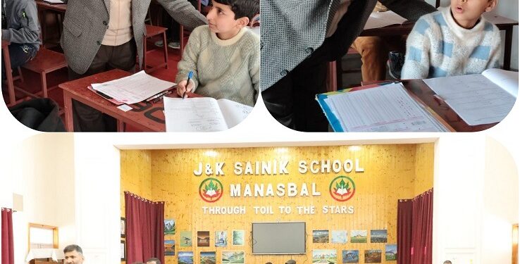 DSEK visits Sainik School Manasbal; Inspects the admission entrance test center
