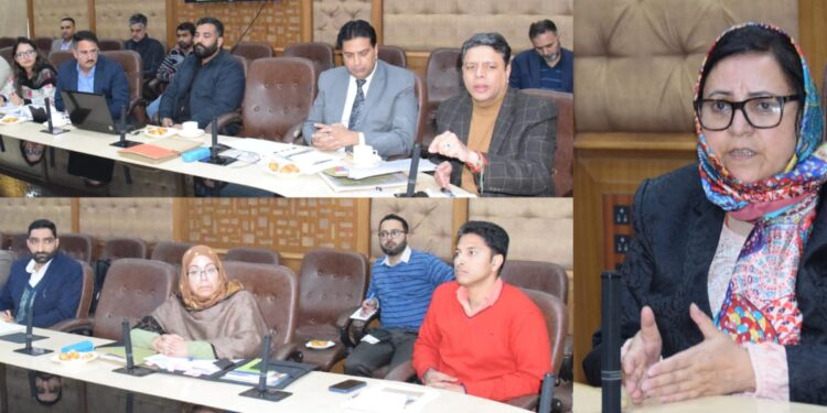 Sakeena Itoo reviews functioning of JKSCSTBC Development Corporation, JKWDC