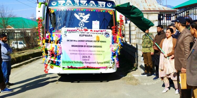 DC Kupwara flags of awareness tour of fish farmers