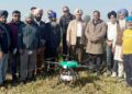 Demonstration of Drone Spraying of Fertilizers held in Village Khour, RS Pura