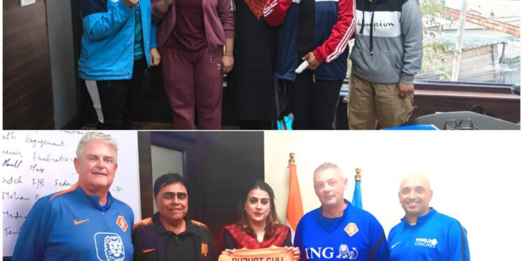 KNVB Dutch Football Association Instructors call on Secretary J&K Sports Council