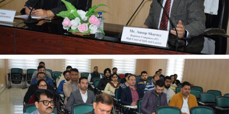 Judicial Academy organises training prog on “Hardware & Software maintenance”