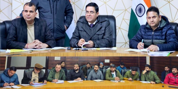 DC Kishtwar reviews implementation of Jal Jeevan Mission