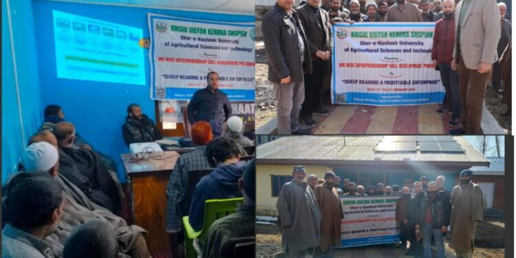 KVK Shopian starts skill dev training prog on Sheep Farming