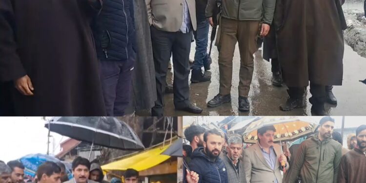 MLA Sonawari visits Hajin, assesses Road Collapse Situation