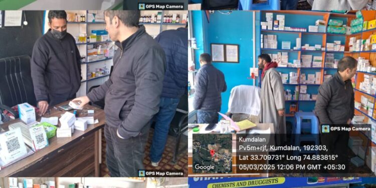 02 Medical shops put on show cause notice, operation of 01 disallowed at Shopian