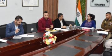 DC reviews status of arms and ammunition dealers in Udhampur district