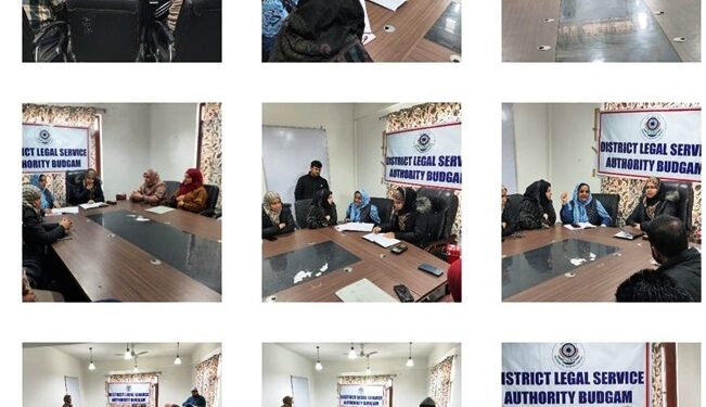 Secretary DLSA B’gam conducts review meeting with PLVs, other functionaries of DLSA & TLSC