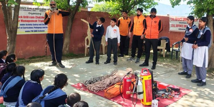 2-day Disaster Management Awareness camp organised for students at GHS Johnu