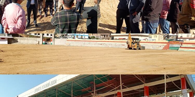 DC inspects renovation work at Sports Stadium Doda