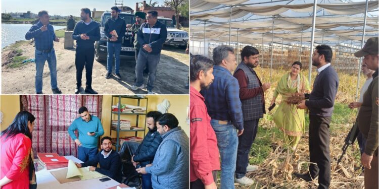 DC Jammu reviews farming activities, revenue services in Bhalwal Tehsil