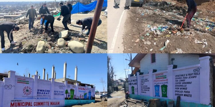 Day-2: Distt admin Budgam intensifies clearing legacy waste, special cleanliness drives