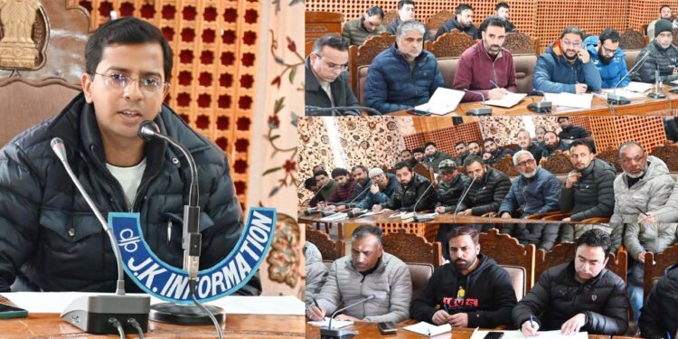 DC Shopian takes stock of revenue matters