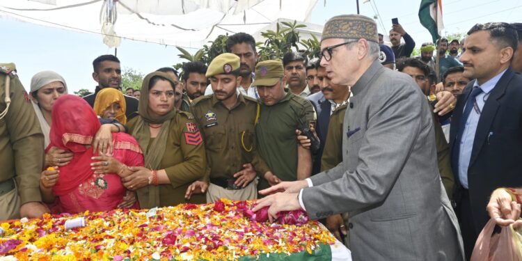 CM Omar Abdullah pays homage to Kathua encounter martyrs, stands in solidarity with families