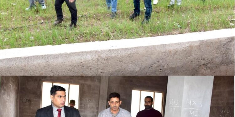 DC Poonch conducts on-site inspection of development projects in Ajote, Degwar and Kausalia Villages