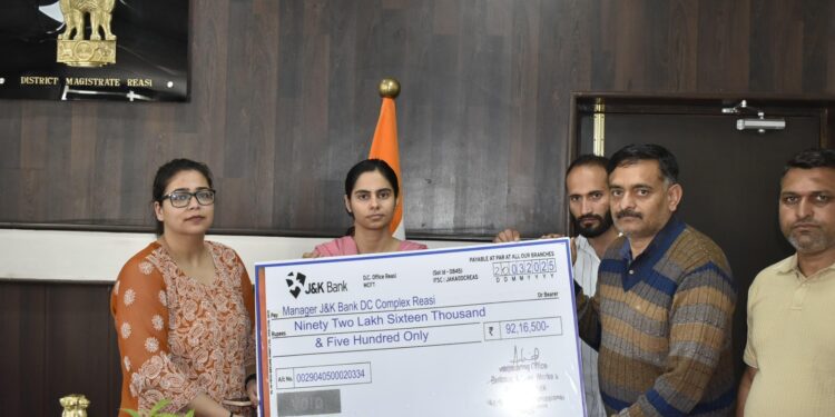 Rs 92.16 Lakh financial assistance provided to registered workers in Reasi