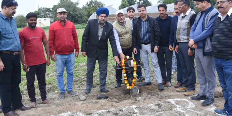 Work on Centre of Excellence in Precision Vegetable, Floriculture, Farming takes off at Krishi Bhawan