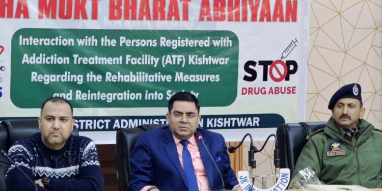 DC interacts with patients registered with Addiction Treatment Facility (ATF) Kishtwar