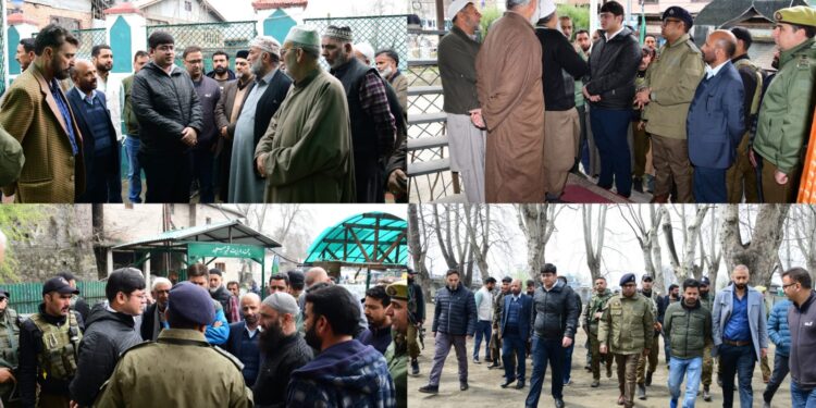 DC Ganderbal visits mosques, shrines to review arrangements for Shab-e-Qadr, Jumat-ul-Vida & Eid-ul-Fitr