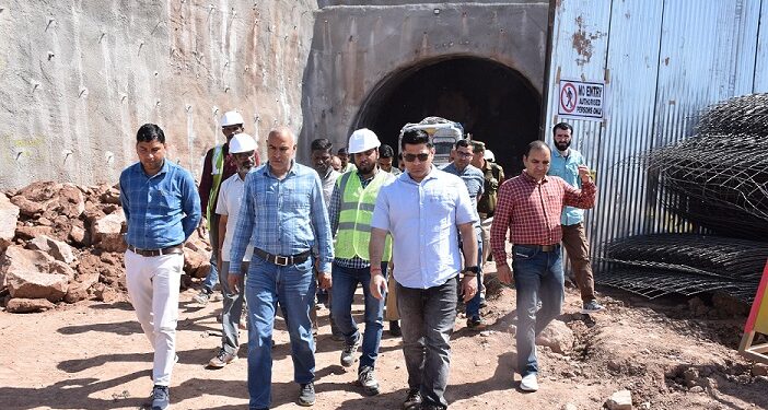 Deputy Commissioner Poonch inspects progress of work on NH144-A