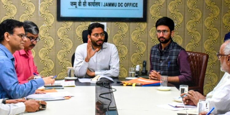 DEO Jammu discusses electoral process strengthening measures with political reps