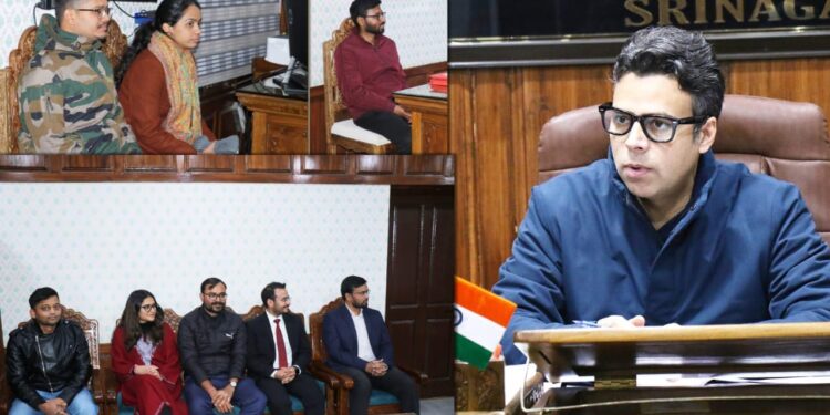 IAS Probationers of AGMUT cadre 2023 batch call on DC Srinagar