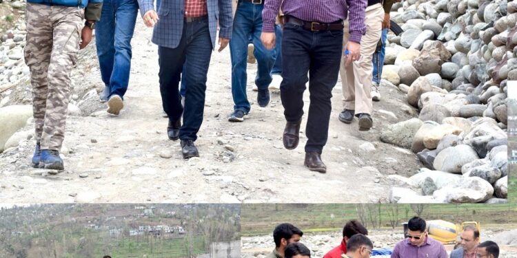 DC conducts On-Site inspection of Infrastructure Projects in village Sanai-Poonch