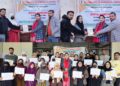 Digital Marketing Course pass outs presented certificates at Kishtwar