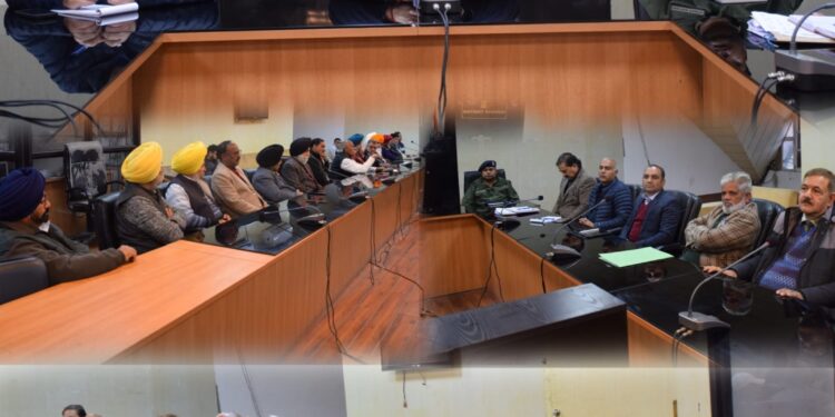 DC Poonch reviews arrangements for upcoming festivals