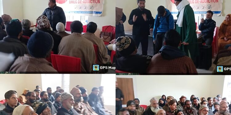 Srinagar admin organizes awareness programmes on Drug de-addiction at Fakir Gujri