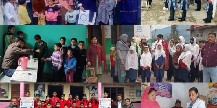 Special deworming camps held in schools, AWCs across Doda