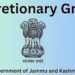 Discretionary grants