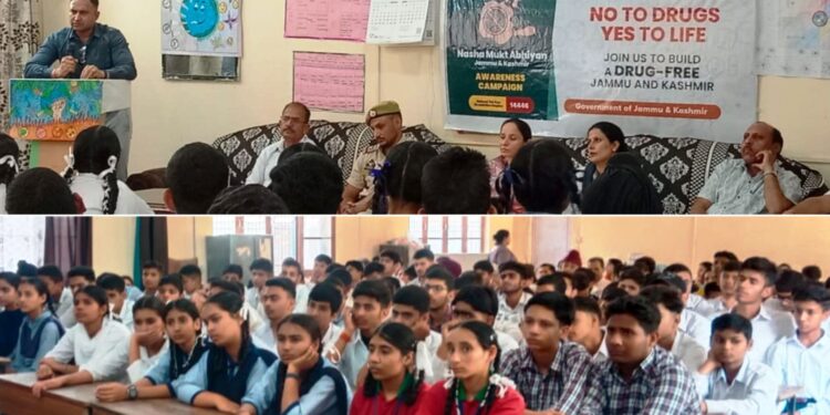 Nasha Mukt J&K Abhiyan programmes held in Jammu panchayats, schools