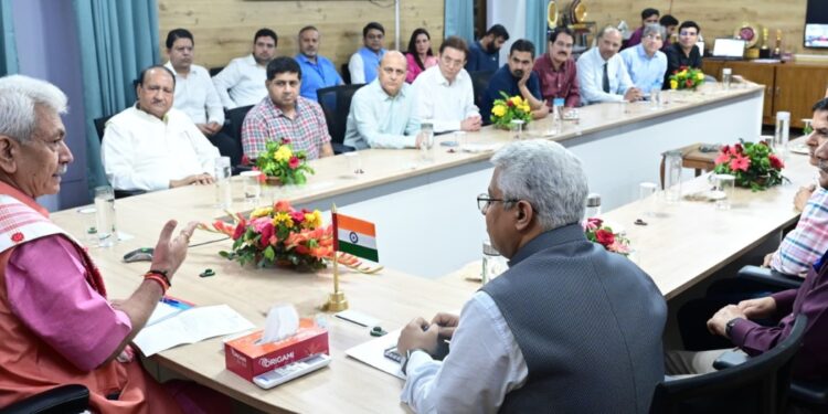 Lieutenant Governor interacts with Heads of GMCs, Medical Institutions from across J&K