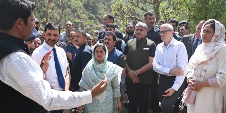 Omar Abdullah reviews relief, restoration efforts during his third visit to Ramban