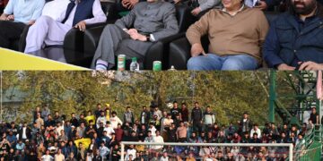 Chief Minister Omar Abdullah attends I-League match at TRC Ground