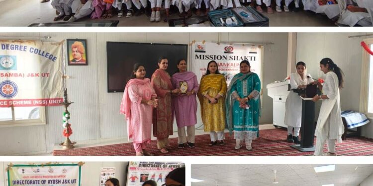 Health and Wellness Camp organized under Poshan Pakhwada at GDC Ramgarh
