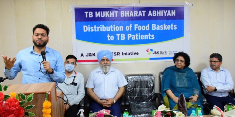 DC Jammu distributes nutrition kits at CD Hospital under TB Mukt Bharat Abhiyan