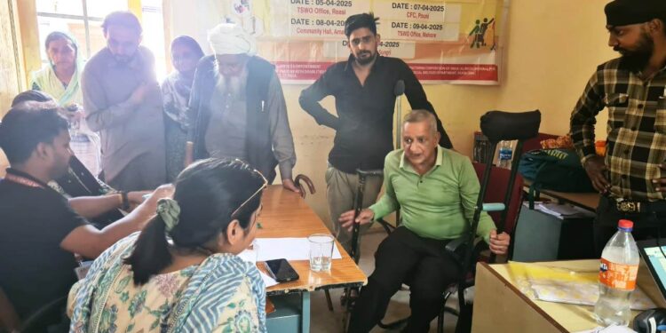 Social Welfare Department organises Divyang Registration Camp at Reasi town