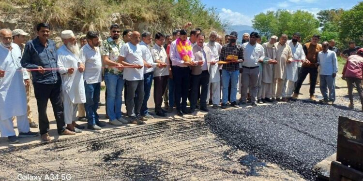 MLA Pawan Gupta inaugurates work on NABARD funded road Project