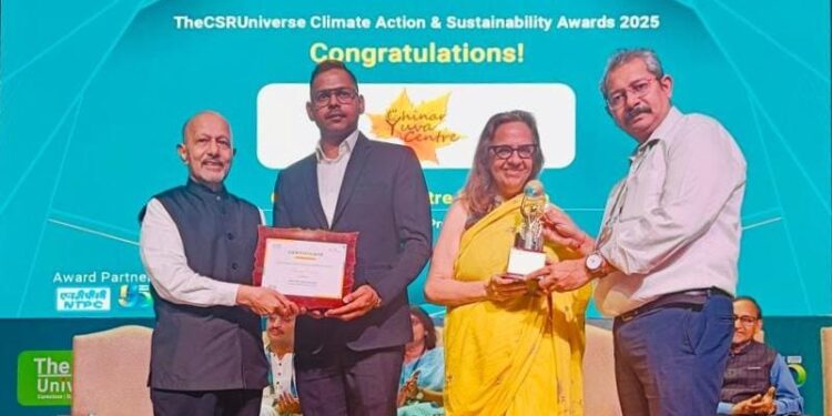 Chinar Yuva Centre Baramulla bags award for Sustainable Innovation at CASCA 2025