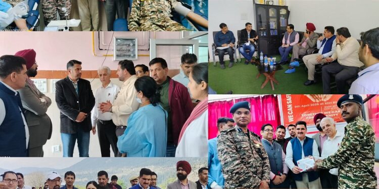 DC inaugurates Blood Donation Camp at SDH Bhaderwah