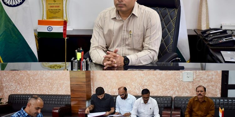 DC reviews progress of CAPEX Budget works in Poonch