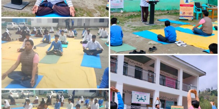 IDY-2025: AYUSH Shopian hosts Yoga awareness event at GHSS Heerpora