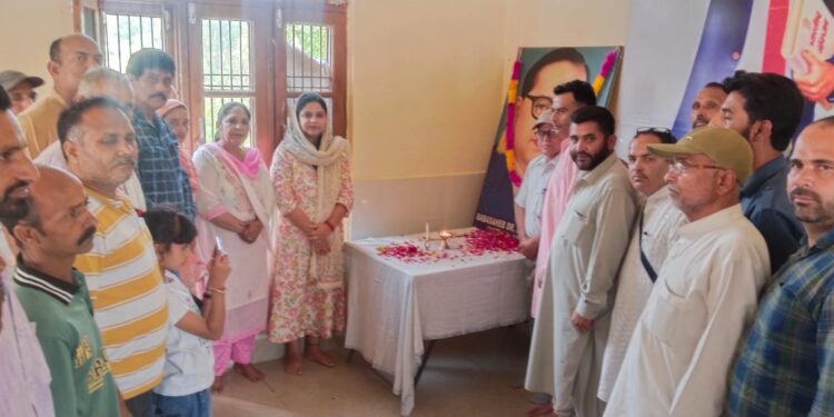 Ambedkar Jayanti celebrated with great fervour at Dehma- Udhmapur