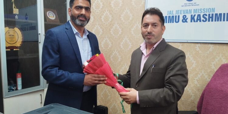 Reyaz Ahmad Bhat assumes charge as Technical Advisor JJM